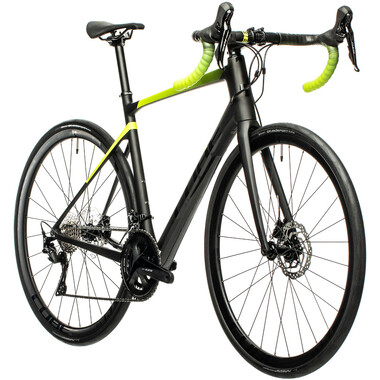 Bicicleta de carrera CUBE ATTAIN GTC RACE Shimano 105 R7000 34/50 Negro/Amarillo fluorescente 2021 0